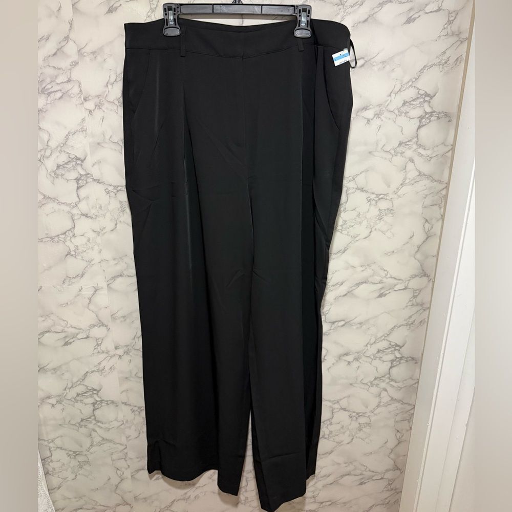 NEW City Chic Black Straight-Leg Women's Trousers M/18